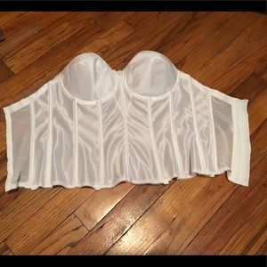 David’s Bridal corset bra, hook and eye back